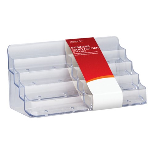 Deflect-O Business Card Holder 8 pocket 2 Wide 4 Tier